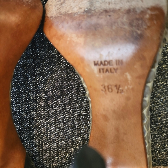Rene' Caovilla python heels Size 36 1/2(6.5) EUC - Picture 5 of 10
